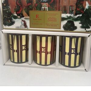 Elton John Woodside Collection Scented Candle Set - Gold, Purple, Brown